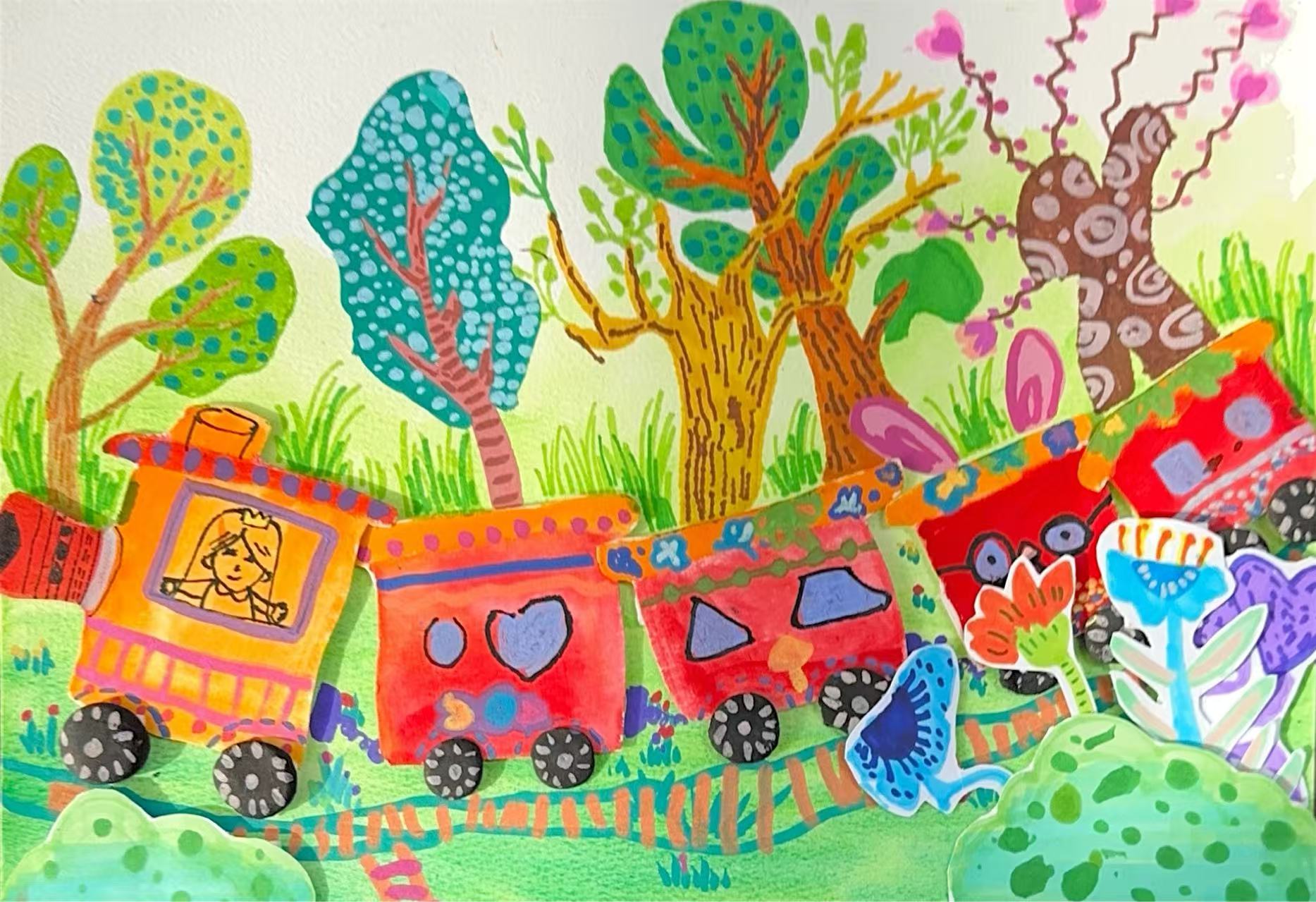 童“畫(huà)”里的鐵路風(fēng)景